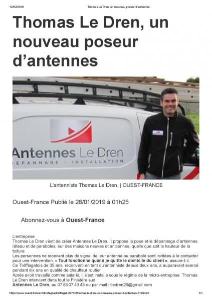 Antennes LE DREN dans le ouest france